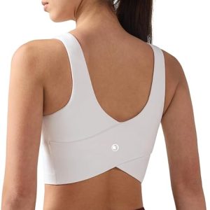 Buttery Soft Cross-Back Sports Bra for Women